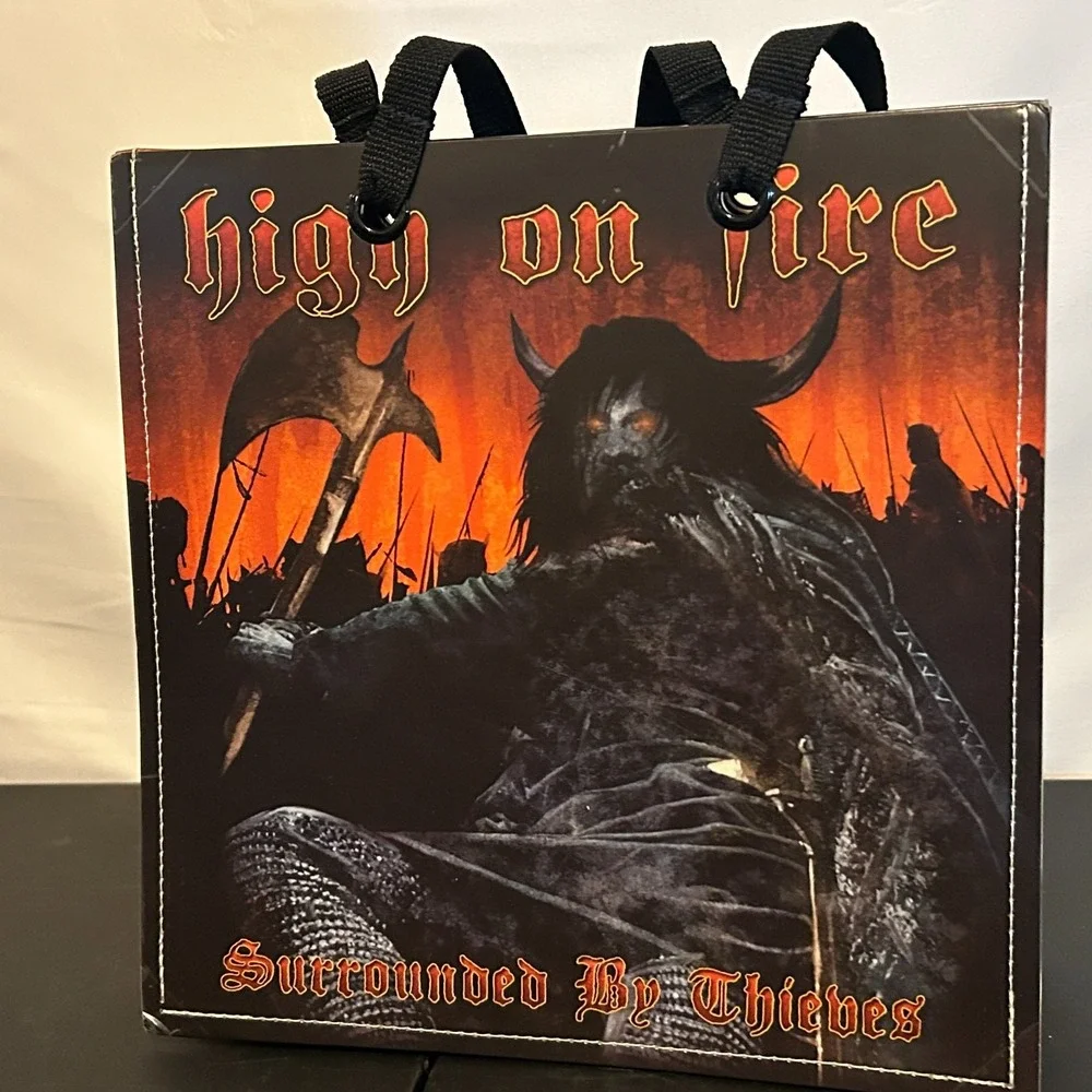 High On Fire Band Merch Tote Bag Surrounded By Thieves Metal Album‎ Record Purse
